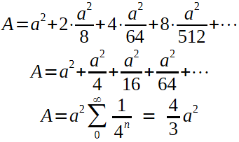 Somatório das áreas dos triângulos